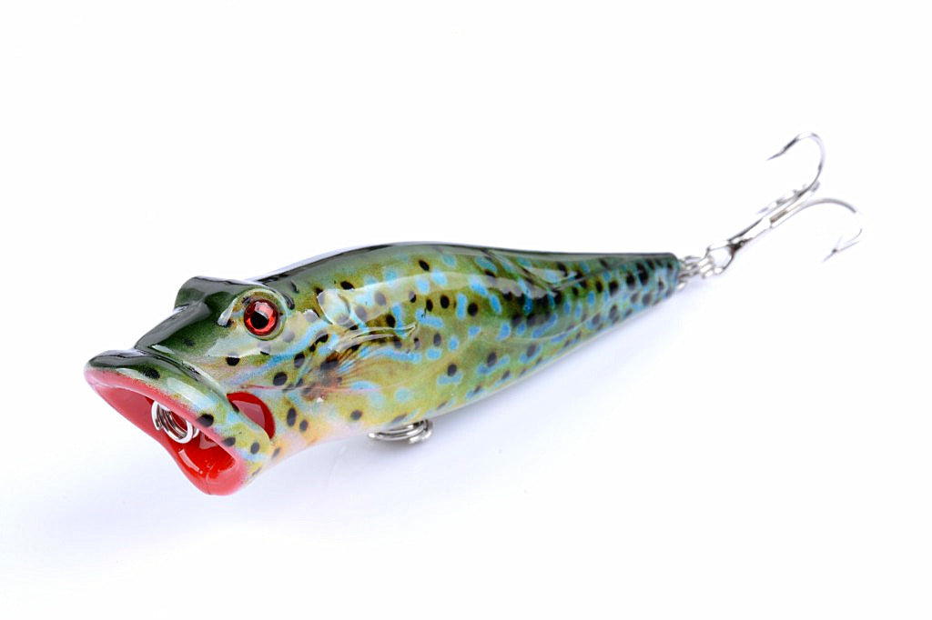 Fishing Tackle: 5X 8cm Popper Poppers Fishing Lure Lures Surface Tackle Fresh Saltwater