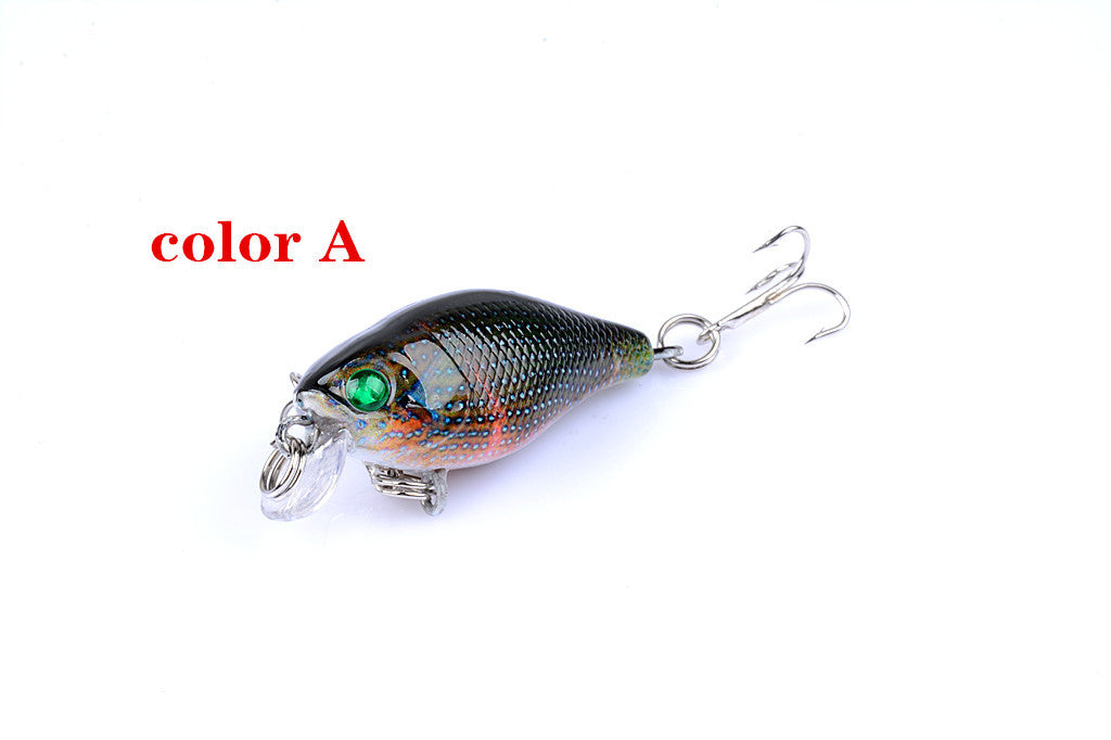 Fishing Tackle: 6x 4.3cm Popper Crank Bait Fishing Lure Lures Surface Tackle Saltwater