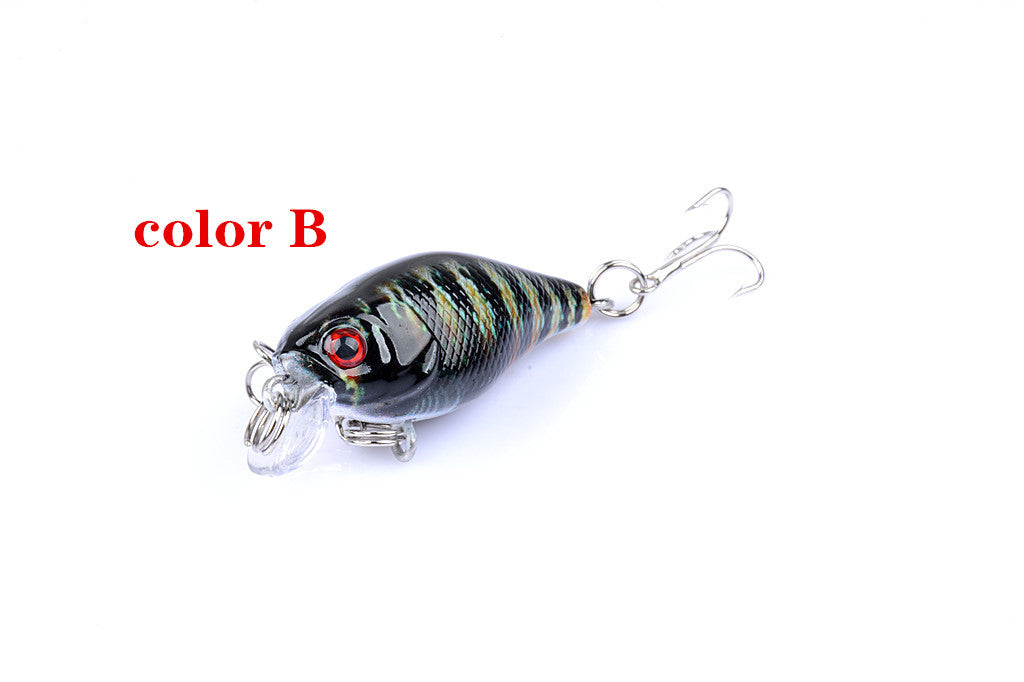 Fishing Tackle: 6x 4.3cm Popper Crank Bait Fishing Lure Lures Surface Tackle Saltwater