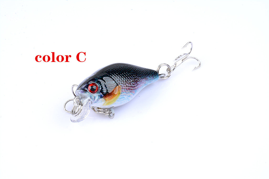 Fishing Tackle: 6x 4.3cm Popper Crank Bait Fishing Lure Lures Surface Tackle Saltwater