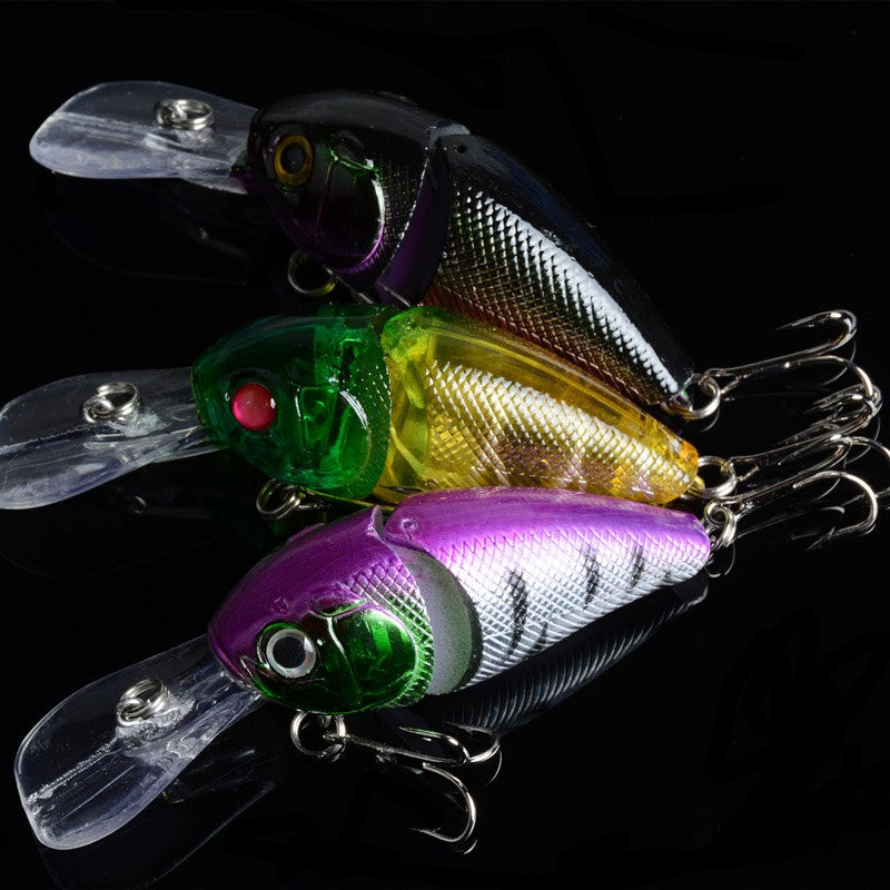 Fishing Tackle: 3x 8.5cm Popper Crank Bait Fishing Lure Lures Surface Tackle Saltwater