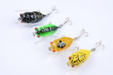 Fishing Tackle: 4x Popper Poppers 5cm Fishing Lure Lures Surface Tackle Fresh Saltwater