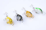 Fishing Tackle: 4x Popper Poppers 5cm Fishing Lure Lures Surface Tackle Fresh Saltwater