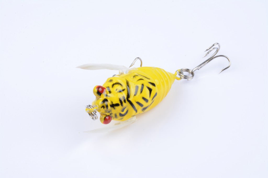 Fishing Tackle: 4x Popper Poppers 5cm Fishing Lure Lures Surface Tackle Fresh Saltwater