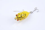 Fishing Tackle: 4x Popper Poppers 5cm Fishing Lure Lures Surface Tackle Fresh Saltwater