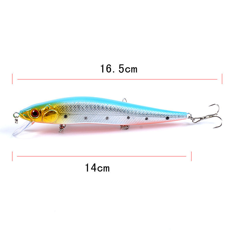 Fishing Tackle: 5x Popper Minnow 14cm Fishing Lure Lures Surface Tackle Fresh Saltwater