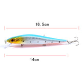 Fishing Tackle: 5x Popper Minnow 14cm Fishing Lure Lures Surface Tackle Fresh Saltwater