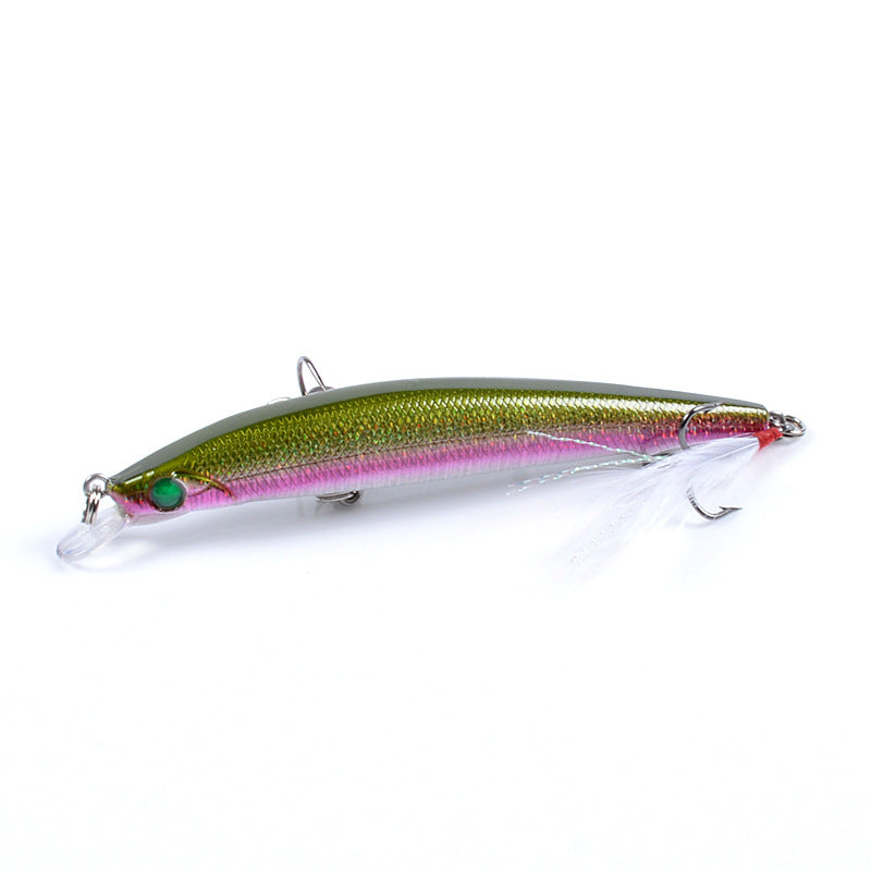 Fishing Tackle: 8x Popper Minnow 11.2cm Fishing Lure Lures Surface Tackle Fresh Saltwater