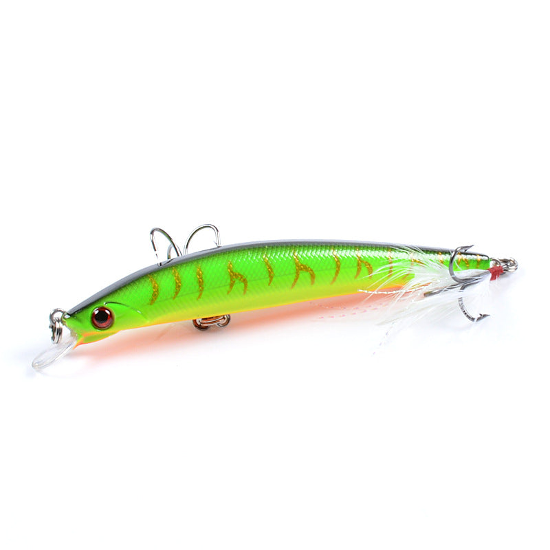 Fishing Tackle: 8x Popper Minnow 11.2cm Fishing Lure Lures Surface Tackle Fresh Saltwater