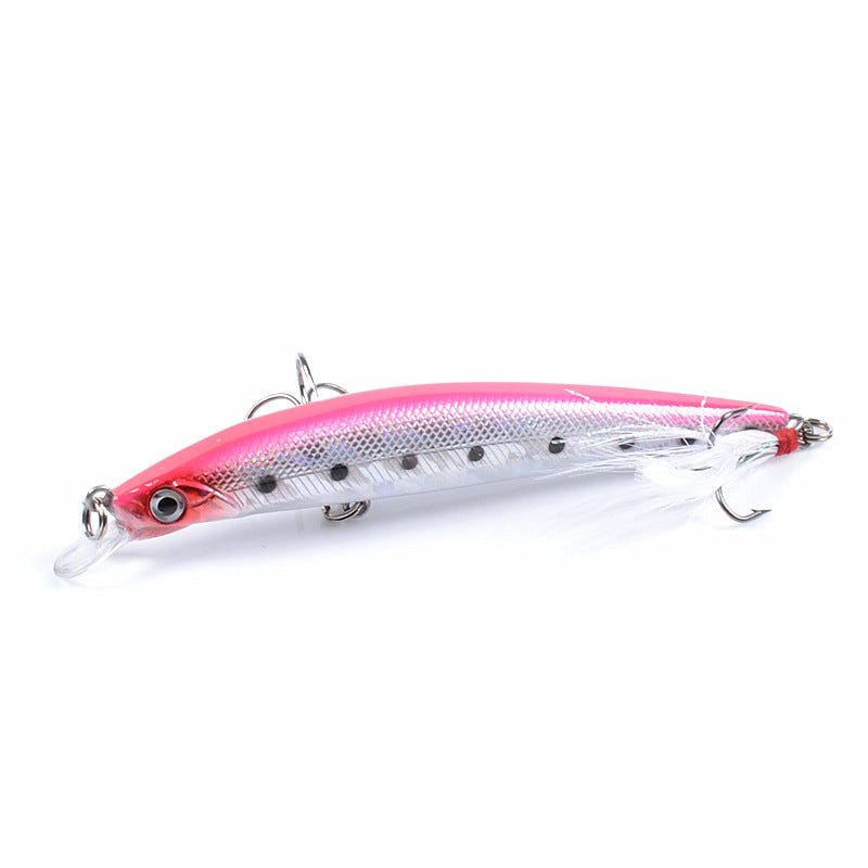 Fishing Tackle: 8x Popper Minnow 11.2cm Fishing Lure Lures Surface Tackle Fresh Saltwater