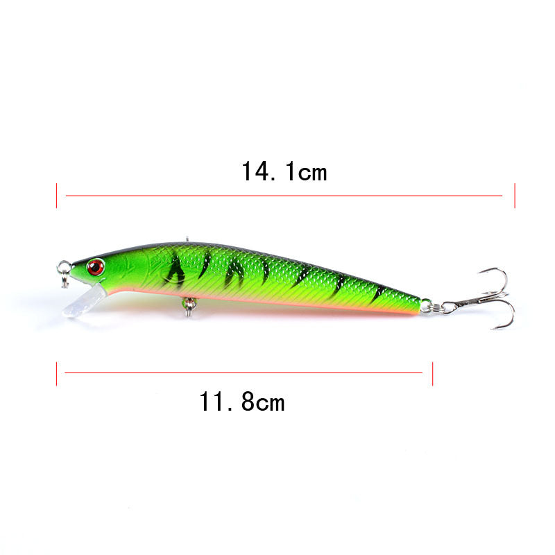 Fishing Tackle: 7x Popper Minnow 11.8cm Fishing Lure Lures Surface Tackle Fresh Saltwater