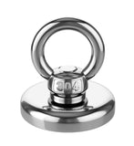 Outdoor Play Equipment: Salvage 60KG Recovery Magnet Hook Countersunk Hole Eyebolt Treasure Hunting Fishing
