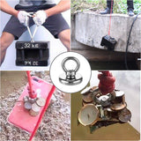 Outdoor Play Equipment: Salvage 60KG Recovery Magnet Hook Countersunk Hole Eyebolt Treasure Hunting Fishing