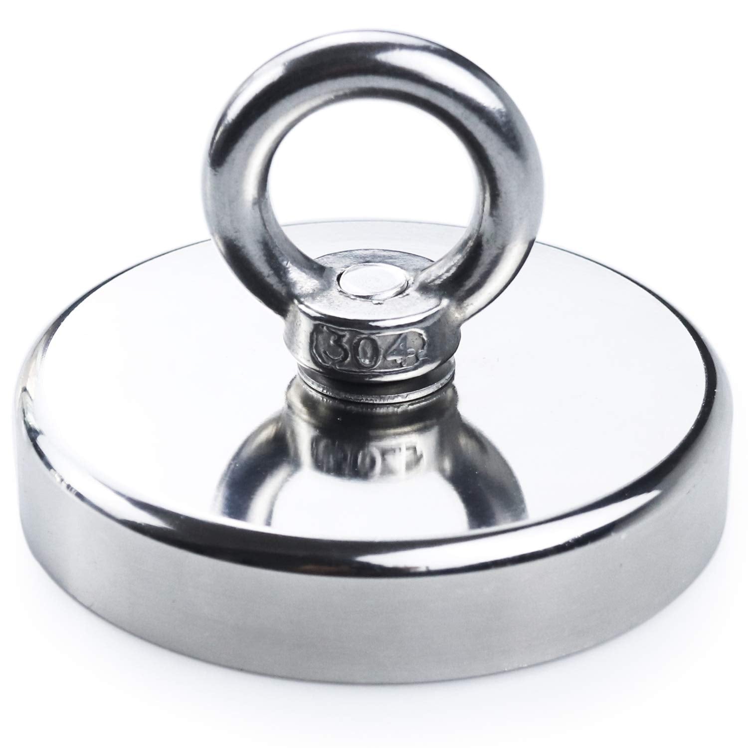 4WD Recovery Tools: Salvage 340KG Recovery Magnet Hook Countersunk Hole Eyebolt Treasure Hunting Fishing