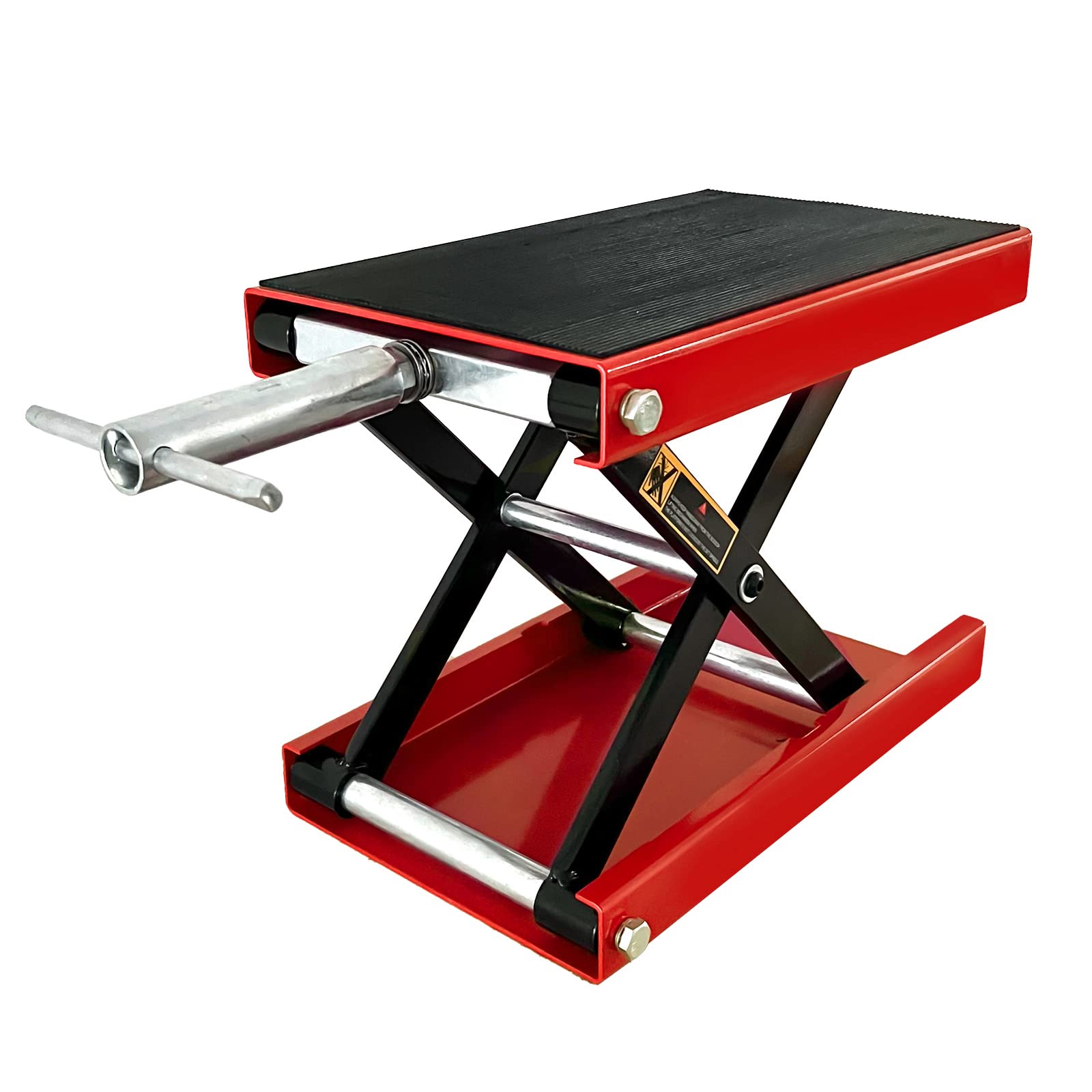 Automotive Lifts & Hoists: Motorcycle Bike ATV Wide Repair Deck Scissor Lift Jack Crank Hoist Stand 500kg