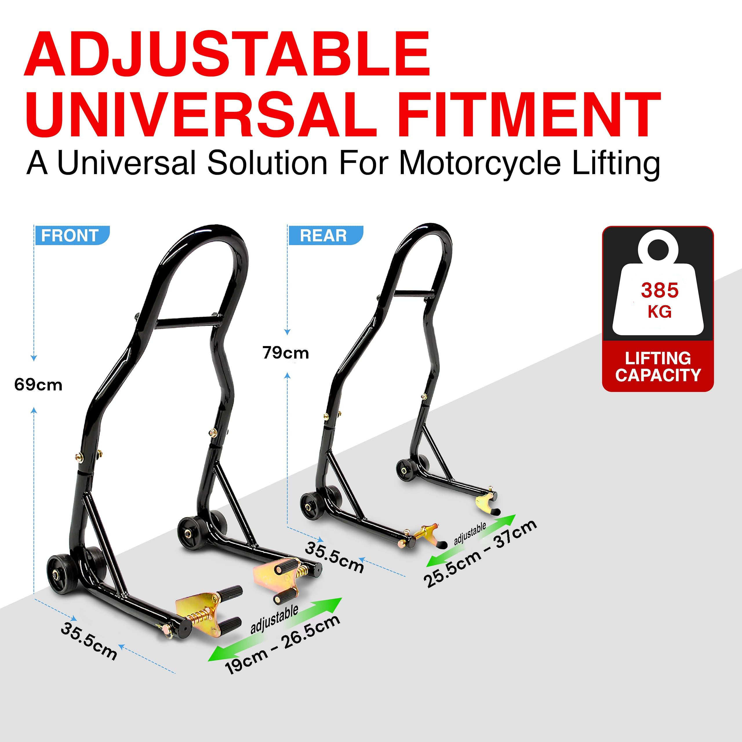 Camera Accessories: Motorcycle Universal Paddock Front & Rear Stand Lift Fork Stand Rear Wheel Swingarm Spool
