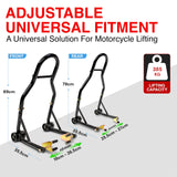 Camera Accessories: Motorcycle Universal Paddock Front & Rear Stand Lift Fork Stand Rear Wheel Swingarm Spool