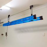 Kitchen & Bathroom DIY: Kayak Bike Hoists Hanger Ladder Ceiling Mount 20kg Capacity Hooks Pulleys