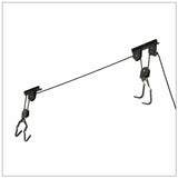 Kitchen & Bathroom DIY: Kayak Bike Hoists Hanger Ladder Ceiling Mount 20kg Capacity Hooks Pulleys