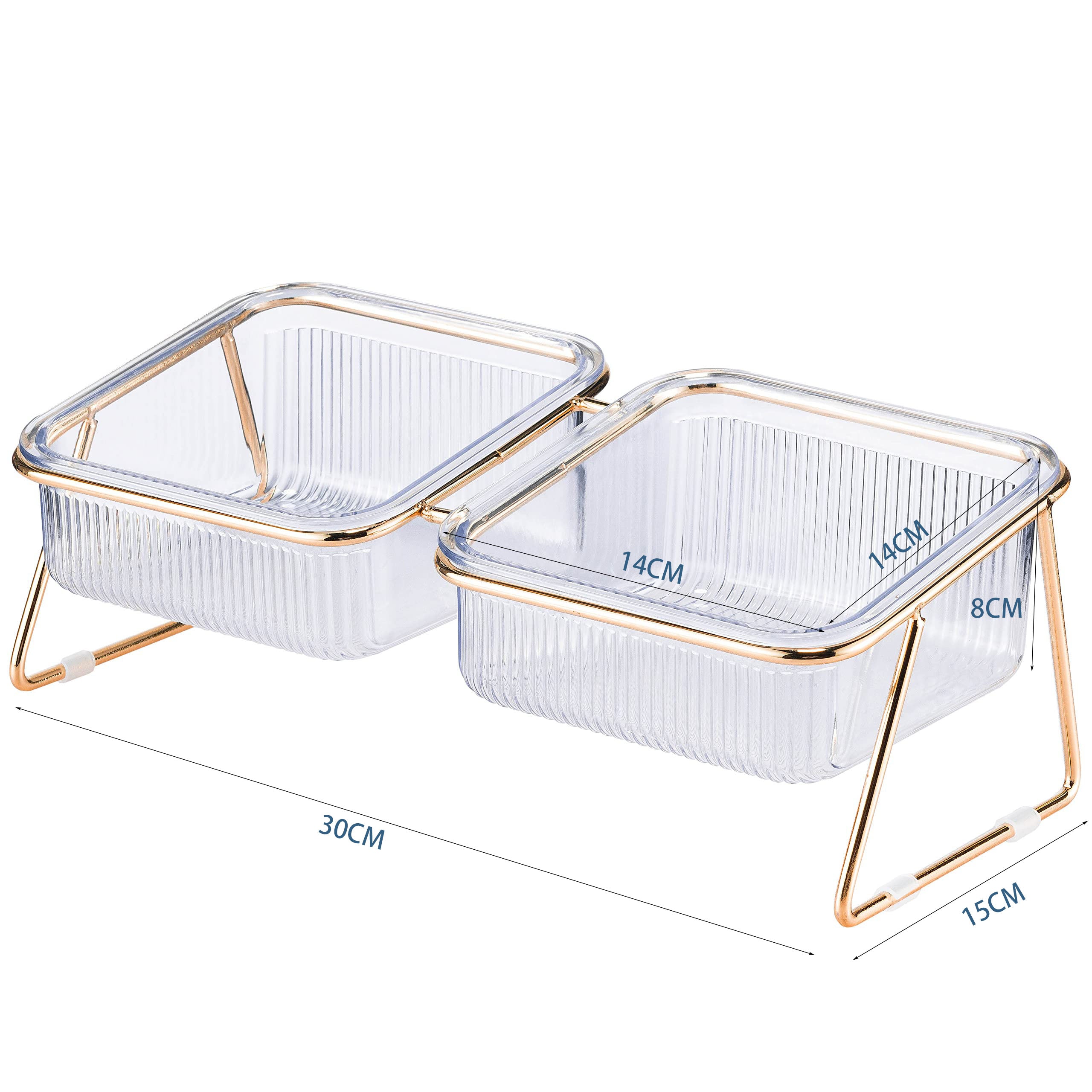Dog Bowls, Feeders & Waterers: Pet Dog Cat Puppy Food Water Bowls Feeding Dishes 2 Large Bowl Dishwasher Safe