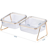 Dog Bowls, Feeders & Waterers: Pet Dog Cat Puppy Food Water Bowls Feeding Dishes 2 Large Bowl Dishwasher Safe