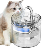 Cat Bowls, Feeders & Waterers: Cat Dog Water Fountain Pet Water Dispenser 1.8L Automatic Drinking Fountain for Cats Kitty Indoor