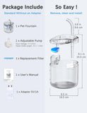 Cat Bowls, Feeders & Waterers: Cat Dog Water Fountain Pet Water Dispenser 1.8L Automatic Drinking Fountain for Cats Kitty Indoor
