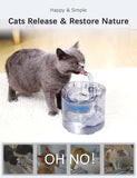 Cat Bowls, Feeders & Waterers: Cat Dog Water Fountain Pet Water Dispenser 1.8L Automatic Drinking Fountain for Cats Kitty Indoor