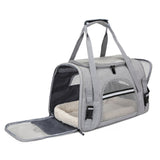 Cat Carriers & Crates: Pet Carrier Bag Travel Bag for Cats and Small Dogs Cozy Bed, Shoulder Strap