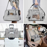 Cat Carriers & Crates: Pet Carrier Bag Travel Bag for Cats and Small Dogs Cozy Bed, Shoulder Strap