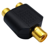 TVs & Accessories: RCA Female to RCA Female Audio Splitter Adapter Connector Coupler