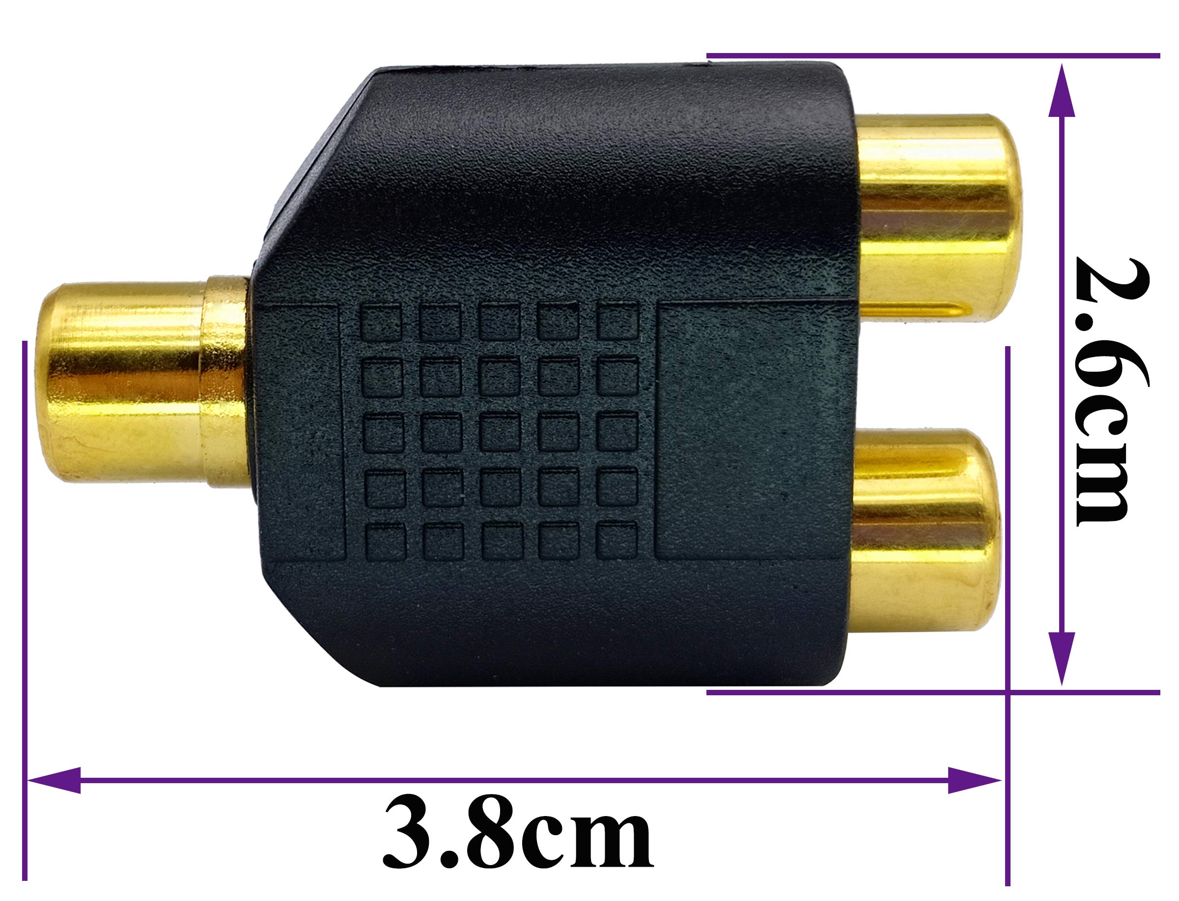 TVs & Accessories: RCA Female to RCA Female Audio Splitter Adapter Connector Coupler