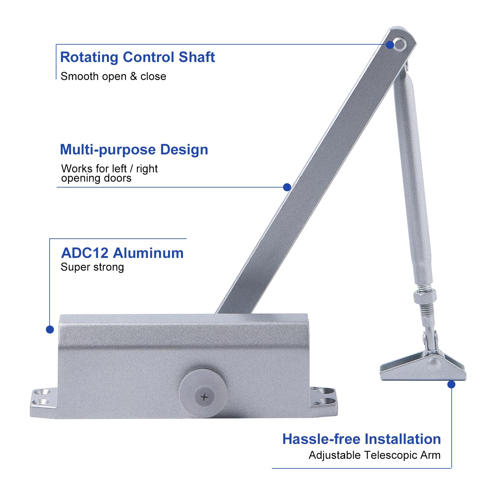 Door Hardware: Auto Commercial Door Closers Hydraulic Door Closer for Home  Commercial Door 25-45kg