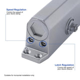 Door Hardware: Auto Commercial Door Closers Hydraulic Door Closer for Home  Commercial Door 45-60kg