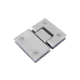 Kitchen & Bathroom DIY: Shower Glass Door Gate Hinge 304 Stainless Steel 180 Degrees Polished Chrome Finish