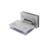 Kitchen & Bathroom DIY: Shower Glass Door Gate Hinge 304 Stainless Steel 180 Degrees Polished Chrome Finish