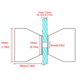 Kitchen & Bathroom DIY: Shower Glass Door Knob Bathroom Round Back-to-Back Handle Pull 304 Brushed Nickel