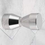 Kitchen & Bathroom DIY: Shower Glass Door Knob Bathroom Round Back-to-Back Handle Pull 304 Brushed Nickel
