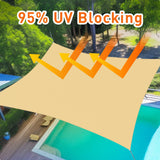 Umbrellas & Sunshades: 4m x 6m Rectangle Sun Shade Sails for Patios Sun UV Outdoor Canopy Backyard Sunshades