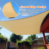 Umbrellas & Sunshades: 4m x 6m Rectangle Sun Shade Sails for Patios Sun UV Outdoor Canopy Backyard Sunshades
