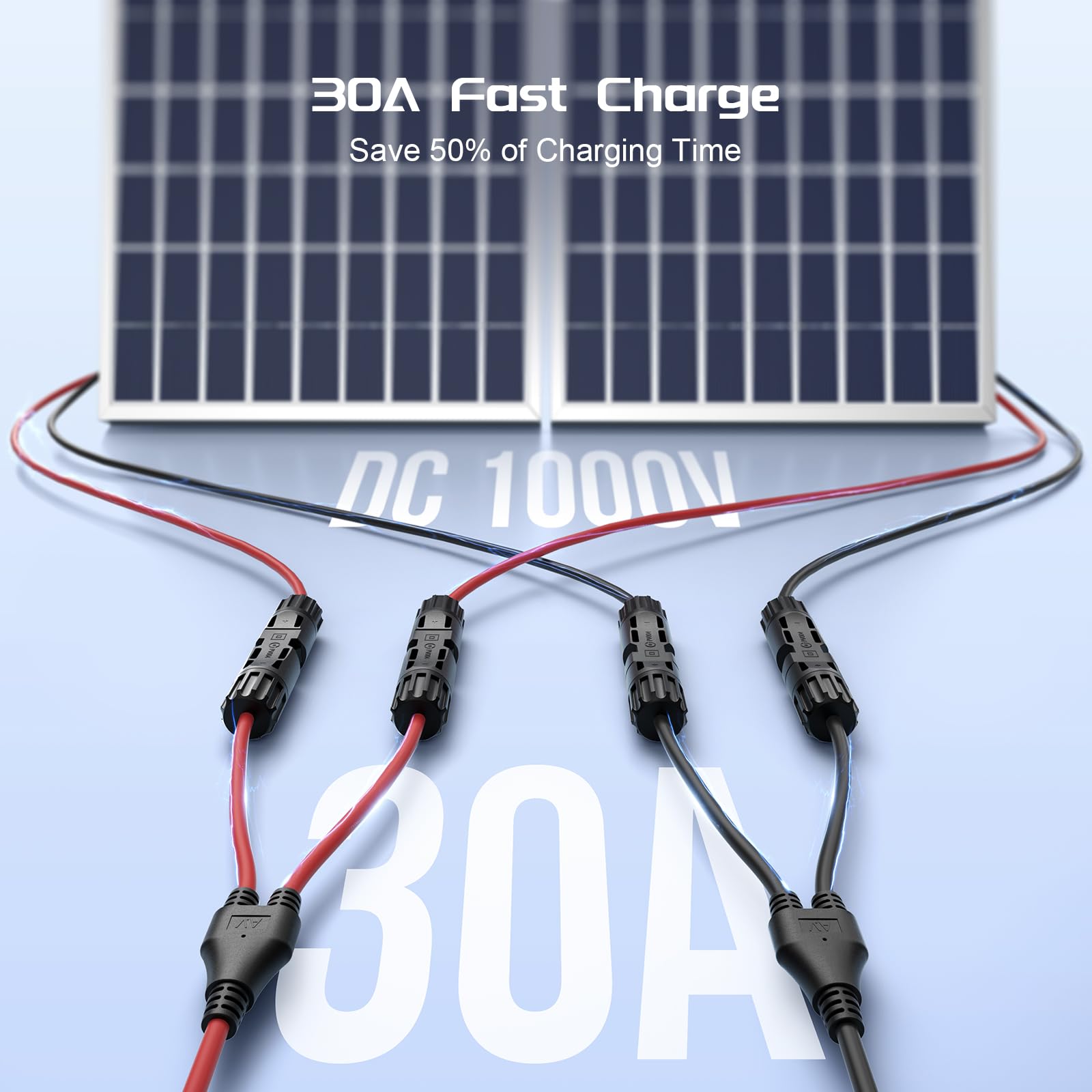 Automotive Repair & Speciality Tools: 1 Pair Solar Connector Y Branch Parallel Adapter Cable Solar Panel Connectors Wire Plug Solar Panel