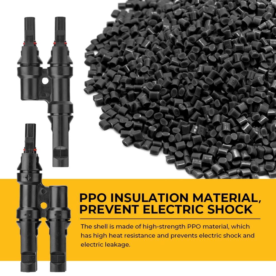 Automotive Repair & Speciality Tools: 1 Pair 2 To 1 2 branch Waterproof T Branch Cable Connectors Solar PV Panel Connector Male & Female