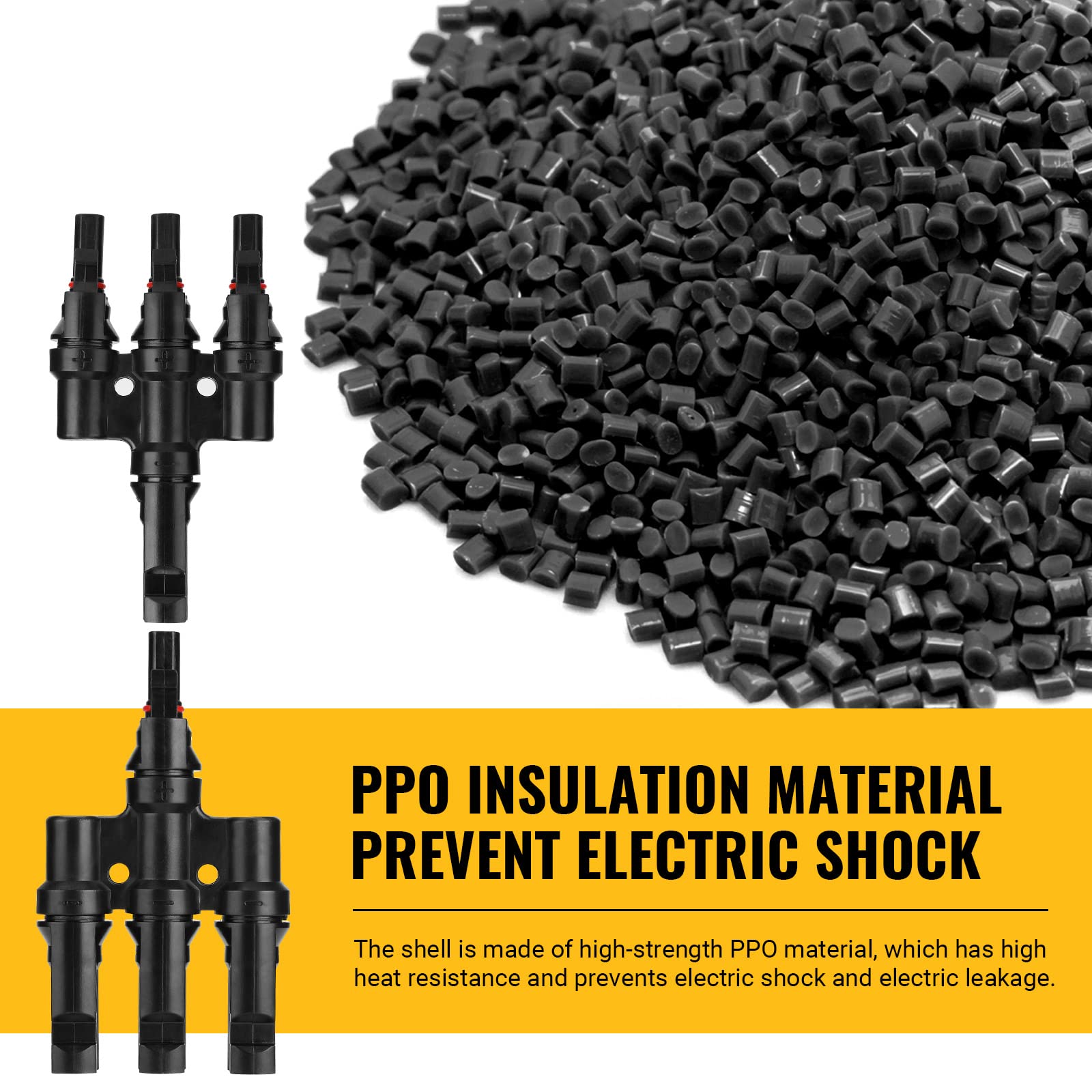 Automotive Repair & Speciality Tools: 1 Pair 3 To 1 3 branch Waterproof T Branch Cable Connectors Solar PV Panel Connector Male & Female