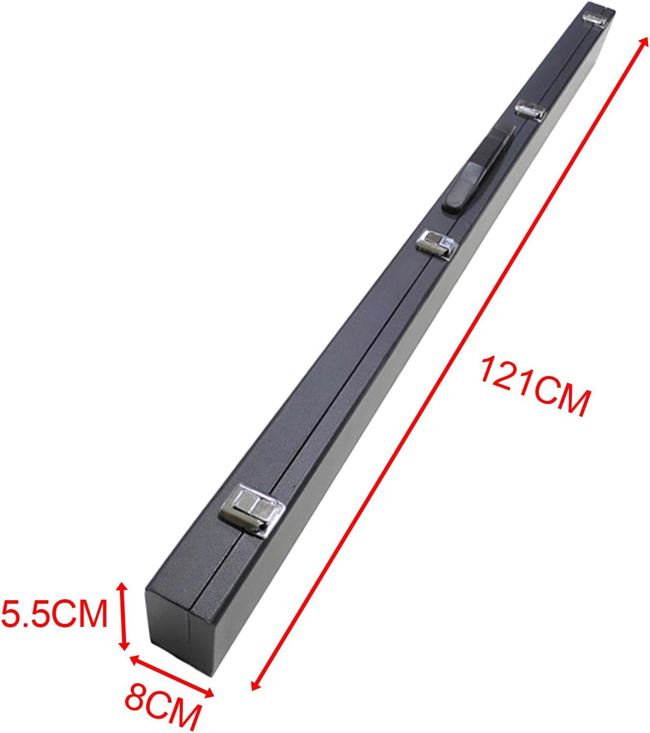 Storage Boxes: 3/4 Jointed 121cm Billiards Snooker Pool Cue PU Leather Hard Case Carrying Box Organizing