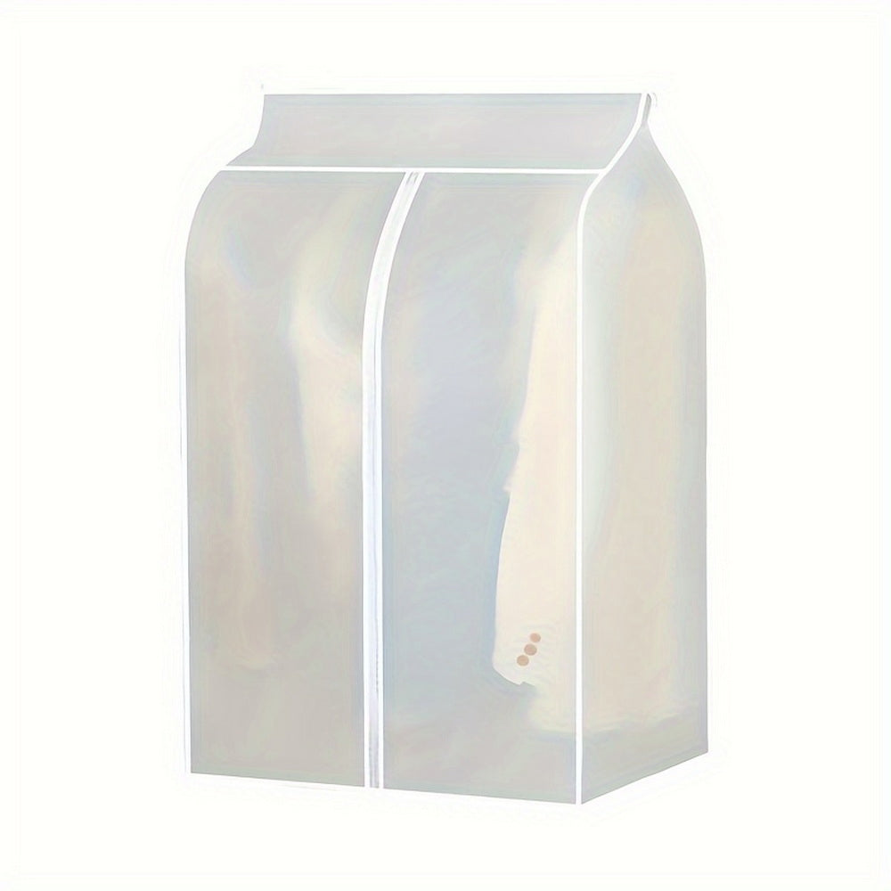 Clothing & Wardrobe Storage: 90cm Clothes Dust Cover Wardrobe Cloth Cover Clothes Storage Bag For Garments Suits Dresses Coats