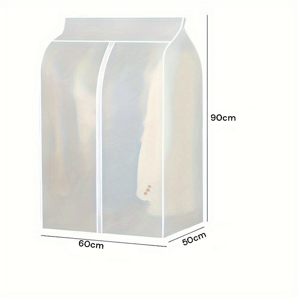 Clothing & Wardrobe Storage: 90cm Clothes Dust Cover Wardrobe Cloth Cover Clothes Storage Bag For Garments Suits Dresses Coats