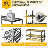 Gardening Accessories: 40cm Power Tool Organizer 4 Layers Garage Tool Storage Rack Workshop Tool Shelf Drill Pliers Hammer Rack