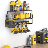 Gardening Accessories: 40cm Power Tool Organizer 4 Layers Garage Tool Storage Rack Workshop Tool Shelf Drill Pliers Hammer Rack