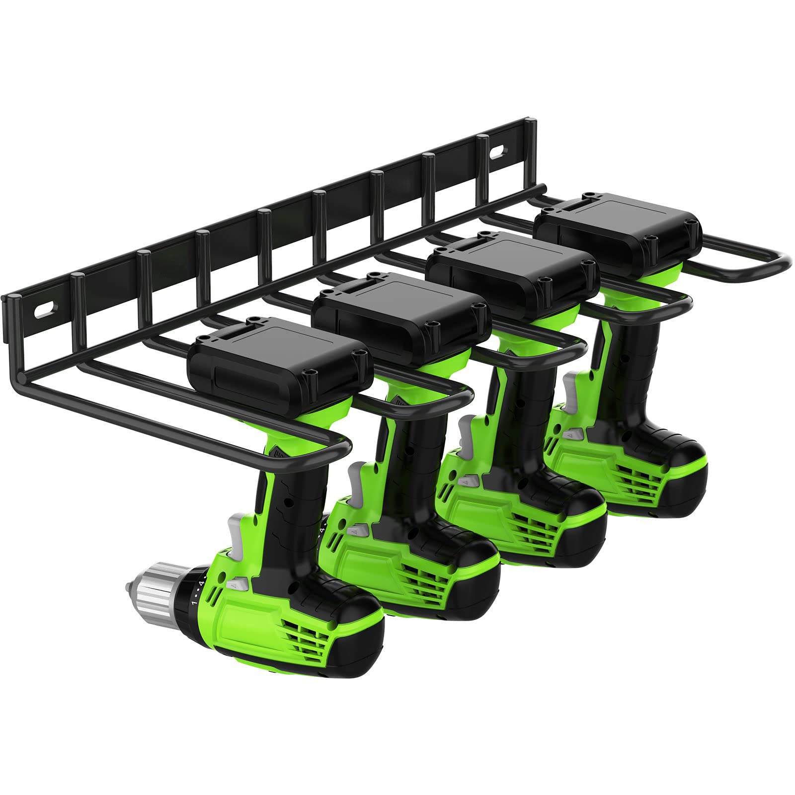 Gardening Accessories: Power Tool Tools Organizer Drill Holder Wall Mount Drill Rack Garage Storage Drill Organizer