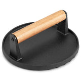 BBQ Tools: Heavy Duty Round / Rectangle Cast Iron Grill Burger Press Pre-Seasoned Steak Griddle BBQ Grilling